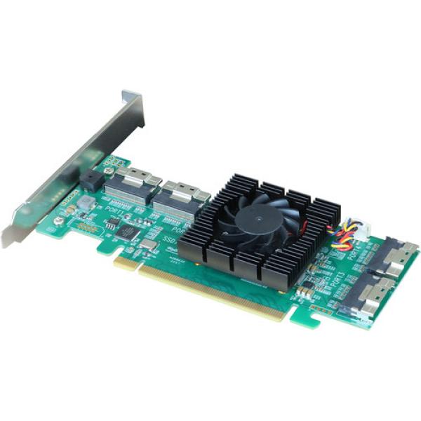 HighPoint PCIe 4.0 x16 8-Channel U.2 NVMe RAID Controller 4